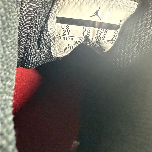 Jordan Sneakers with Red and Black Accents - Picture 5 of 5